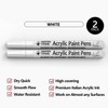 TFIVE White Paint Marker Paint Pens - 2 Pack Acrylic