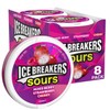 ICE BREAKERS Sours Sugar Free Mints, (Mixed Berry, Strawberry, Cherry) 1.5 Ounce (Pack of 8)