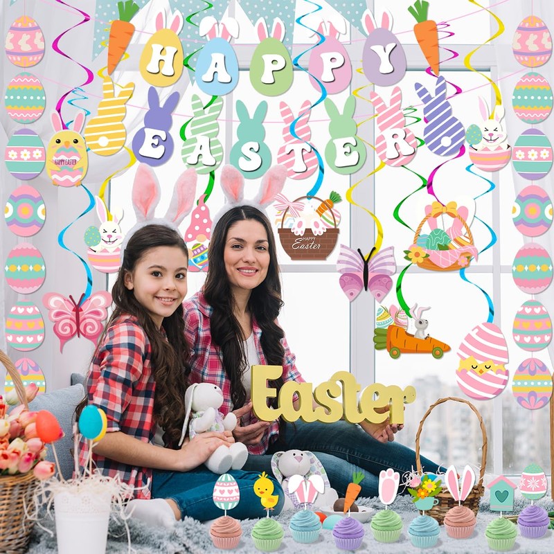 Easter Decorations for Home Happy Easter Banner