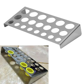 Tattoo Ink Cup Holder Stand, Tattoo Pigment Cap Cup Bracket, 23 Trough Stainless Steel Tattoo Ink Tank Stand, Pigment Ink Cup for Tattoo Supplies Accessories