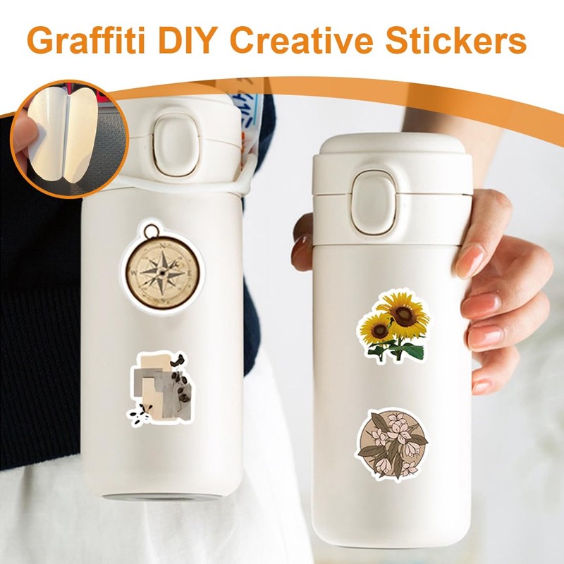 Vintage Stickers, Pack of 100 Vintage Stickers, Vintage Stickers, Scrapbooking