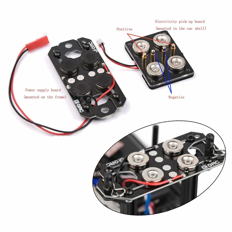 XBERSTAR Magnetic Stealth Invisible Body Shell Post Mount for 1:10