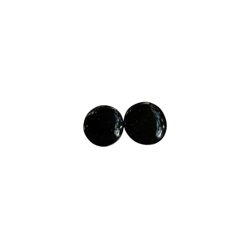 Par de Piedras de Obsidiana para Masaje Corporal Relajante, Negro