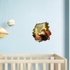 Mouse Reading Book Wall Murals Peel and Stick for Kids