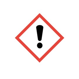 Hazardous Substance Sticker I GHS07: Irritant I 20 x 20 cm I Hazardous Substance Symbol for Safety I GHS Marking I Warning I Caution I Note I hin607