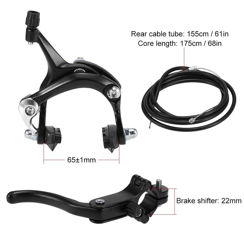 Walmeck Front/Rear Fixie Bike Brake Kit Road Bike Cruiser Brake