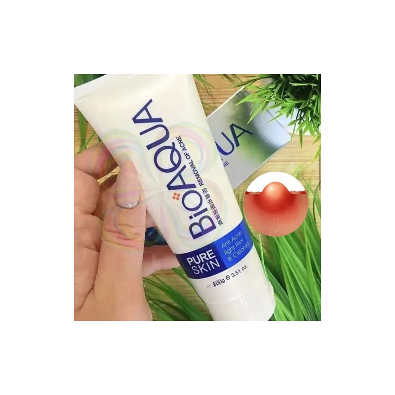 Crema Facial Pure Skin Limpiador De Acné Y Grasa 100gr