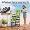 LASZOLA 5 Tier Large Plant Stand Indoor Tall with 10