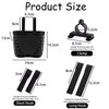 Muimurex Front Bicycle Basket, Plastic Handlebar Storage Basket Black