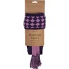 JACK PYKE Harlequin Shooting Socks with Garters Purple/Mauve 8 to