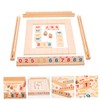 ORFOFE 1 Set Wooden Board Game for Adults Portable Travel
