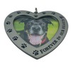 Pet Memorial Picture Frame Ornament Forever in Our Hearts Heart