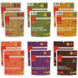 GOOD TO-GO Vegan Food Kit | Camping & Backpacking Food | Just Add Water Backpacking Meals | Good To-Go Dehydrated Meals Taste Better Than Freeze Dried MRE