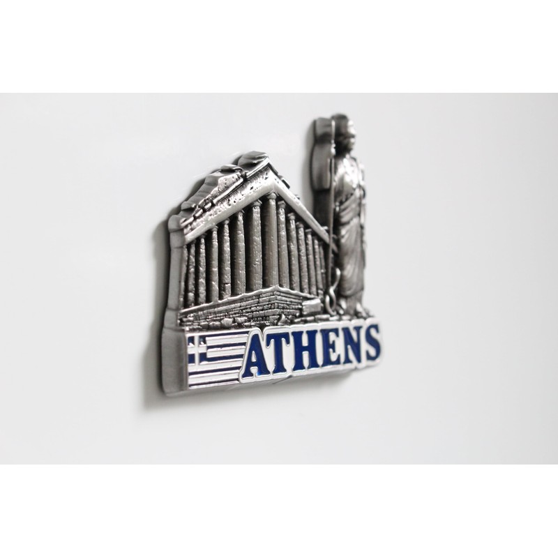 Athens (Greece) - 3D Metal Fridge Magnet for Kitchen Refrigerator