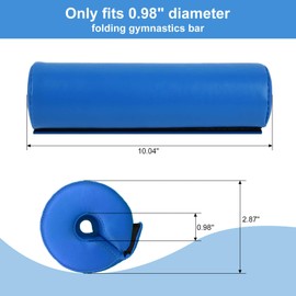 Tepemccu Gymnastics Bar Pad for 0.98" Diameter Folding Gymnastics Bar (Blue)