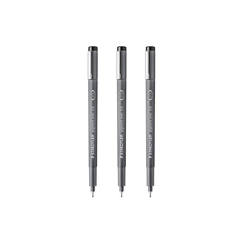 STAEDTLER 308 06-9 Pigment Liner Fineliner Pen - 0.6mm Nib