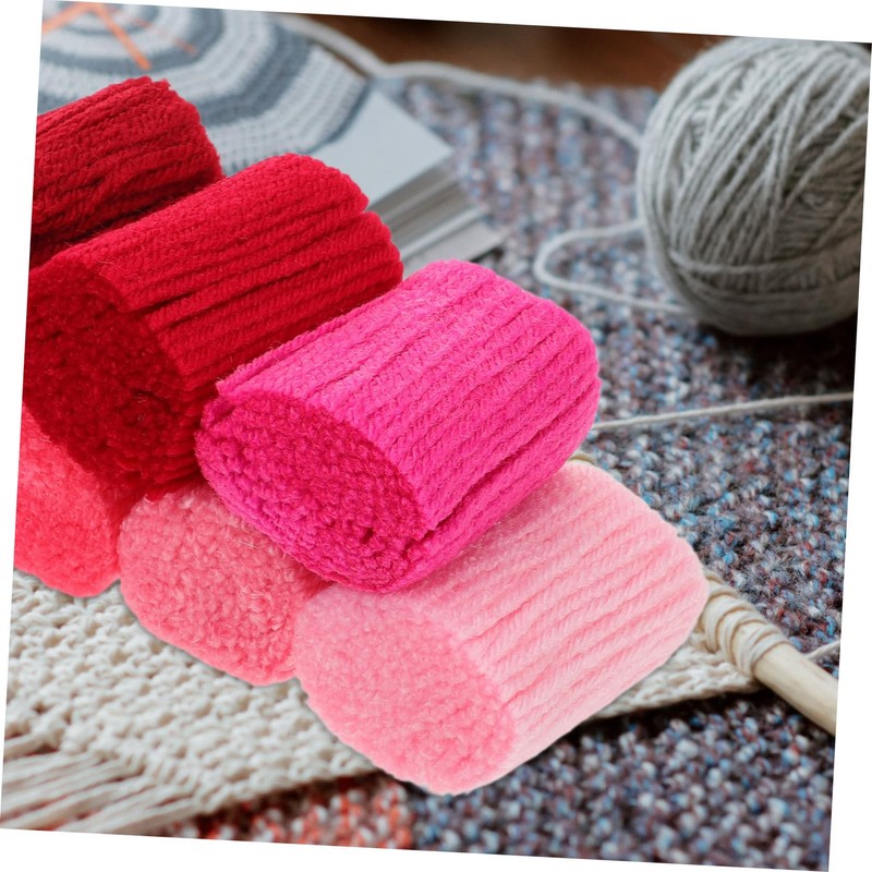 DOITOOL 7pcs DIY Latch Hook Yarn Soft Craft Yarn for