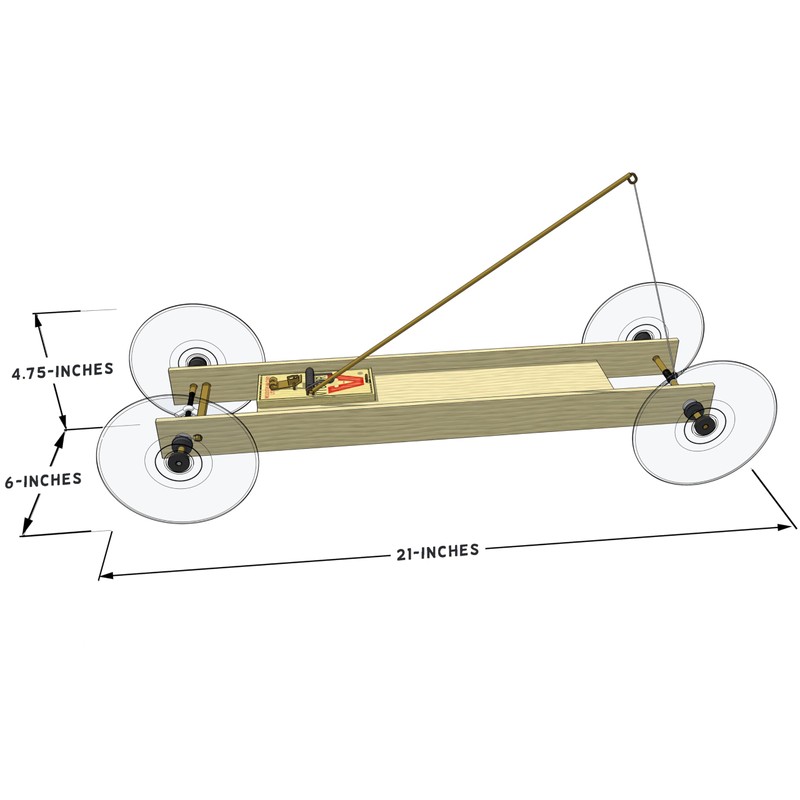 Doc Fizzix Lock-Tight Mousetrap Car Kit: with high-tech Braking System