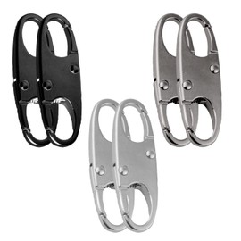 Tabanzhe 6PCS Zipper Lock Clips-Anti Theft Backpack Zipper Pull Locks Double Opening Snap Travelling Bag S Carabiner Hooks for Travel Outdoor Sports Camping