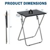 LOFTEY Tv Trays Set of 2, Folding TV Dinner Table,