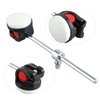 Drum Beater Hammer Metal Handle Round White Felt Head Perfect