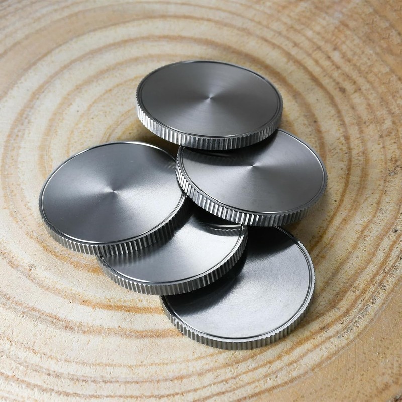 1.57" 304 Stainless Steel Challenge Coin Blanks w/Reeded Edge 3mm