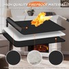 rumlick Fireplace Mat - 24"x42" Double-Sided Fireproof Waterpoof Hearth Rugs,