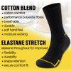 The Essentials Wardrobe Mens 12 Pack Work Socks - Black