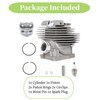 YSMN Cylinder Piston Kit 56mm Replacement for Stihl MS661 MS661C
