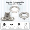 10 Sets Turn Button Fastener Kit with Eyelet Bases, Marine
