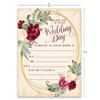 Spring & Summer Wedding Invitations with Envelopes - Burgundy Wedding