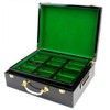 500 Count Hi-Gloss Wooden Poker Chips Set Storage Case New
