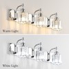 Ralbay Crystal Vanity Light Fixtures 3 Light Modern Crystal Bathroom
