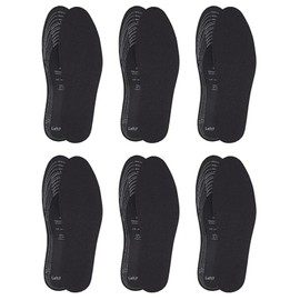 6 Pairs Anti Odour Shoe Insoles Breathable Cotton Odour Eating Inserts Memory Foam Insoles for Men and Women Replacement Support Pads Hygienic Shoe Insoles Men Inner Soles for Men