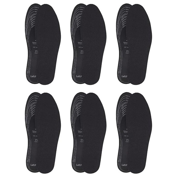 6 Pairs Anti Odour Shoe Insoles Breathable Cotton Odour Eating