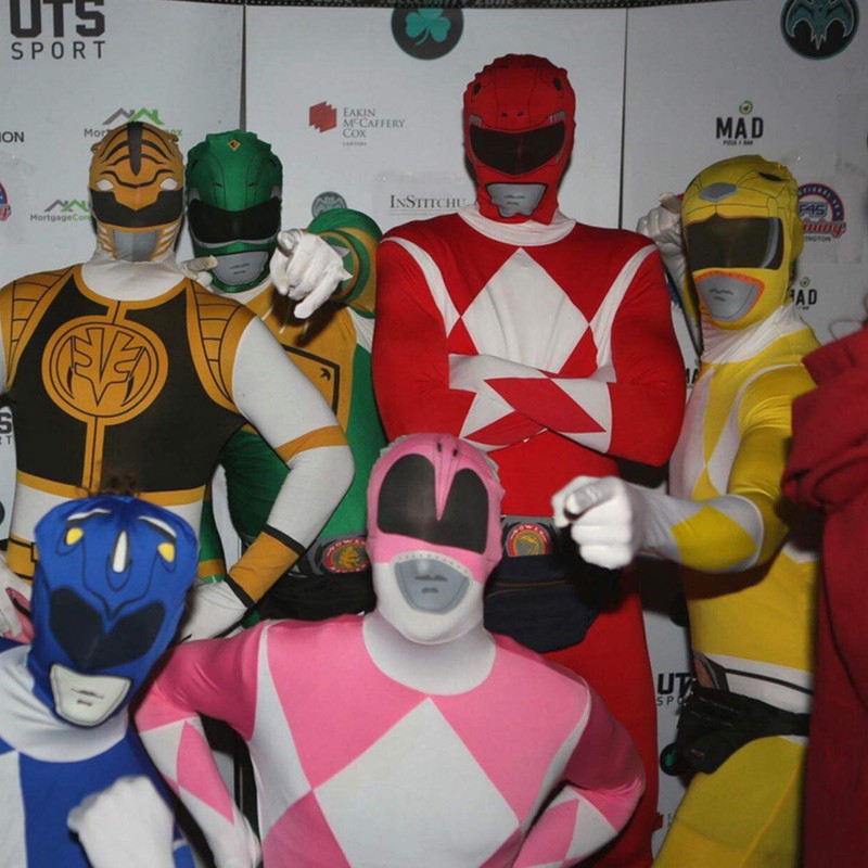 Morphsuits Men's Power Rangers Morphsuit Adult Sized Costume, Yellow, M