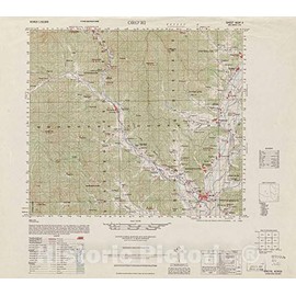Historic 1945 Wall Map - Korea 1:50,000 - Oro'ri, 1951 - Series L751 24in x 22in