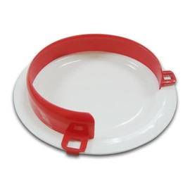 Plate Guard - Plate Surround - Disability Eating Aid - One Handed Eating Aid (Pack of One, Red)