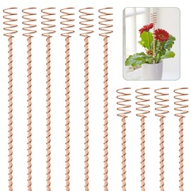 18 Pack 17" Electroculture Plant Stakes, Long Copper Garden Stakes, Electroculture Copper Coil Antennas for Growing Garden, High-Yield, Eco-Friendly