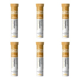 Vitamina C Seltz 6 Pack Tabletas Efervescentes Sabor Naranja