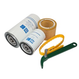 2901091900 Filter Kit 1622087100 Air/Oil Separator, 1613900100 Air Filter, 1513033701 Oil Filter,Compatible with GA5/11FF GA5/7/11 Air Compressor Compression Equipment Accessories 2901-0919-00
