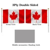 Hypoth Double Sided Canada Flag 5x8 FT Outdoor- UV Fade