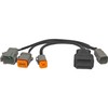 EZROAD OBD2 6 8 pin Marine Engine Diagnostic Cable Compatible