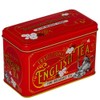 New English Teas Vintage Victorian Tea Tin in Berry-Red with