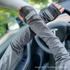 Men's Summer Cooling Arm Sleeves: Breathable, Wide, UV Protection, Reflective Design Half-Glossy 8-Panel - Dark Gray/One Size 4ea
