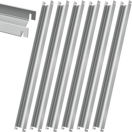 FOROIRON 6 Pcs Stainless Steel Lateral Front to Back File Bar, Hanging File Cabinet Rail, File Cabinet Organizer Part File Drawer Rail for Sides Letter Size Folders Storage Organizer 15.74 Inch Long