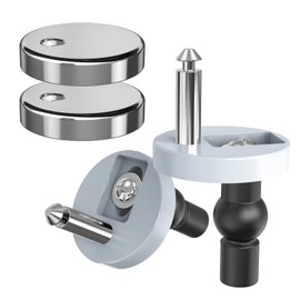 Quick Release Toilet Seat Fixings, Top Universal Toilet Seat Hinge Fittings for WC Toilet Blind Holes 2 Pack