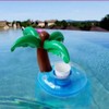 Inflatable Drink Holder 3 Pack Palm Tree Drink Pool Floats
