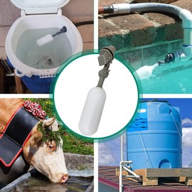 Float Ball Valve Set of 2,Water Filter Float Ball Valve, 1/2 Inch Supply Tube water float with adjustable arm for Pool,,Livestock Water Trough,Aquariums,Aquacultur, Ponds(2 pack)