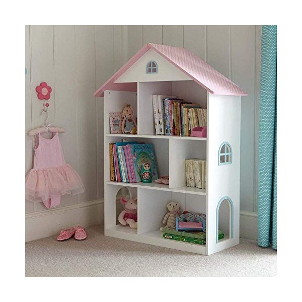 Wooden Doll House Shelf Bookcase Storage Rack Display Shelving Unit Children's Books Games Toys Tidy Display Storage